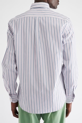 Chemise regular - Blanc et bleu - Harmont & Blaine