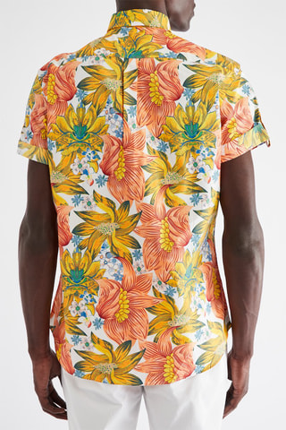 Chemise regular - Orange et jaune - Harmont & Blaine Jeans
