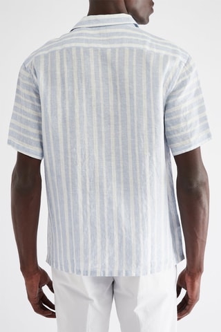 Chemise en lin - Bleu - Harmont & Blaine