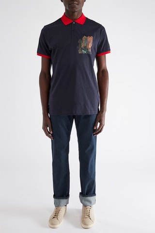 Polo regular - Azul - Harmont & Blaine Jeans