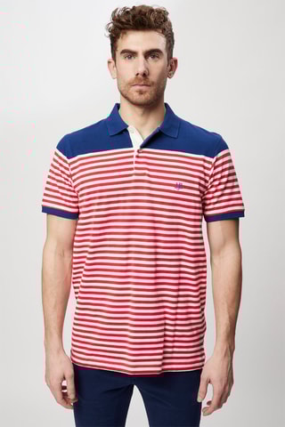 Polo Branco e vermelho - Harmont & Blaine