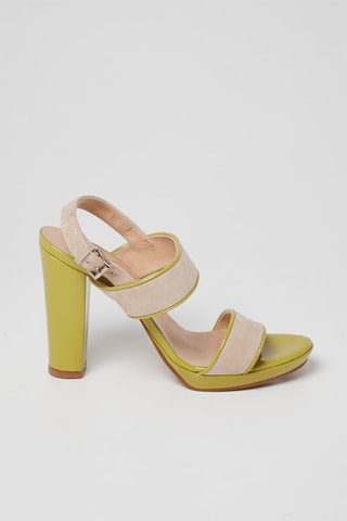 Sandales à talons en nubuck - Nude - Harmont & Blaine