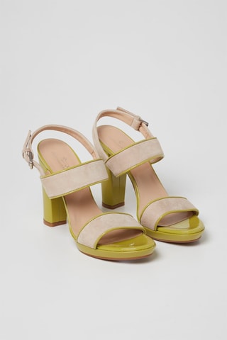 Sandales à talons en nubuck - Nude - Harmont & Blaine