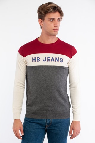 Pull en laine - Bordeaux - Harmont & Blaine Jeans