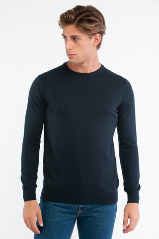 Pull en laine - Bleu - Harmont & Blaine Jeans