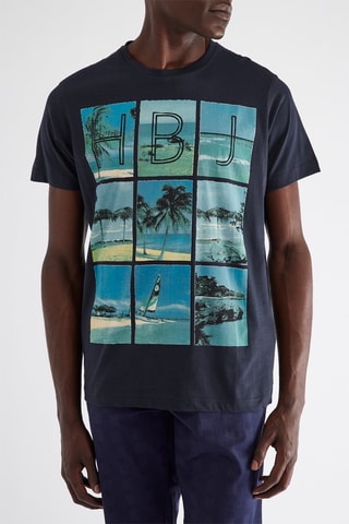 T-shirt regular - Azul - Harmont & Blaine Jeans
