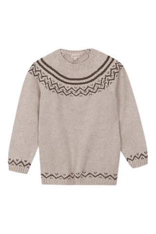 Pull - Beige et marron