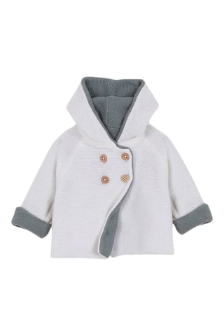 Manteau réversible - Vert et blanc