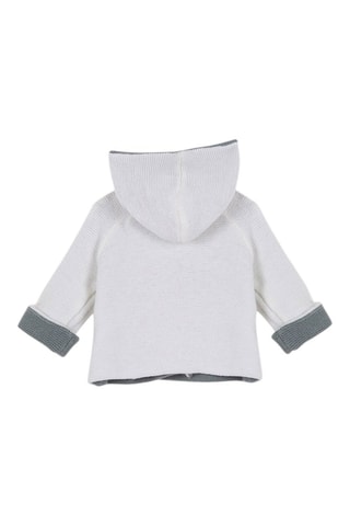 Manteau réversible - Vert et blanc