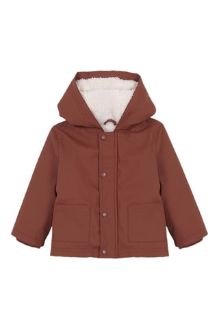 Manteau à capuche - Camel