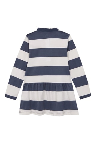 Robe polo - Blanc et bleu