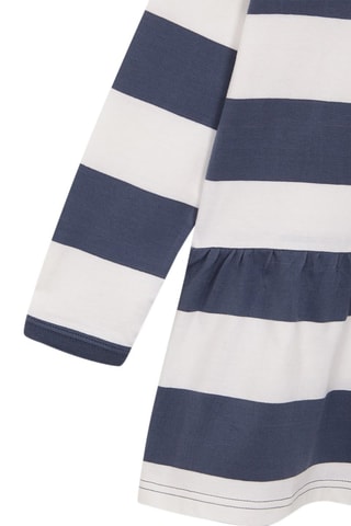 Robe polo - Blanc et bleu