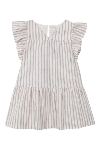 Robe rayée Ecru