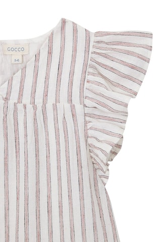 Robe rayée Ecru