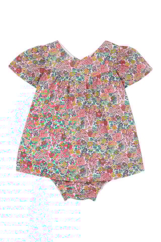 Robe et bloomer - Rose et vert