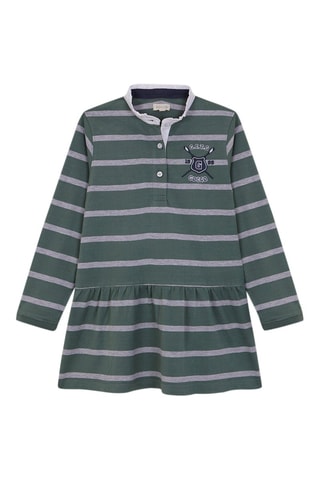 Robe polo - Vert et gris