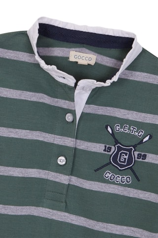 Robe polo - Vert et gris