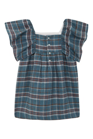 Robe en lin - Bleu marine