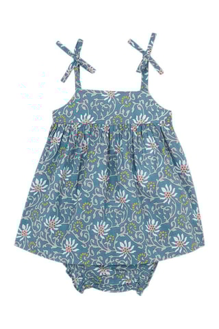 Robe et bloomer - Bleu canard