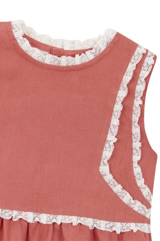 Robe en lin - Rose