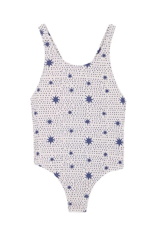 Maillot 1 pièce - Bleu marine et blanc