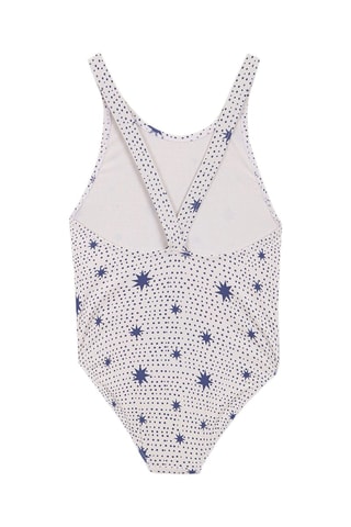 Maillot 1 pièce - Bleu marine et blanc