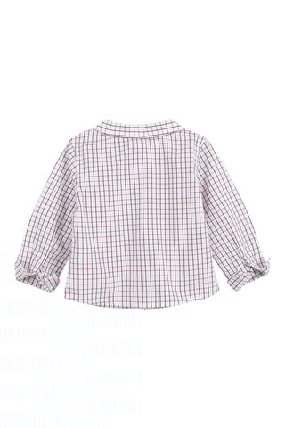 Chemise à carreaux Blanc et bordeaux