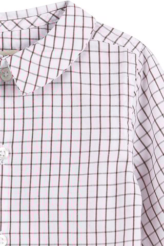 Chemise à carreaux Blanc et bordeaux