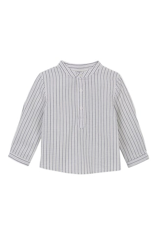 Chemise - Kaki et blanc