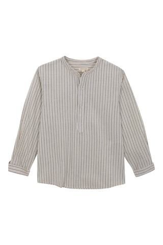 Chemise - Kaki et blanc