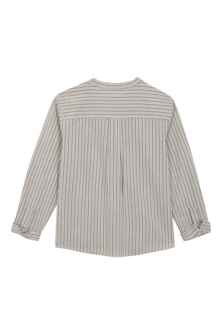Chemise - Kaki et blanc
