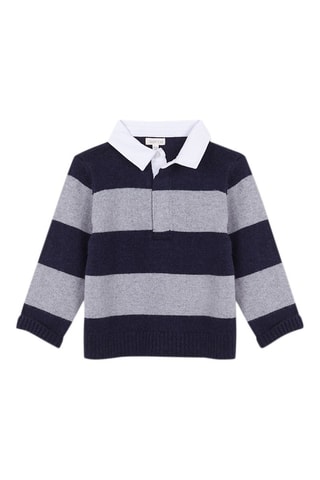 Polo - Gris et bleu marine