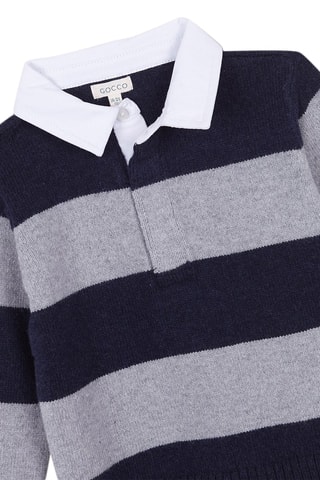 Polo - Gris et bleu marine