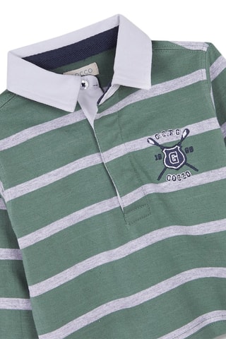 Polo - Vert et gris clair