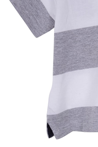 Polo Gris foncé chiné et blanc