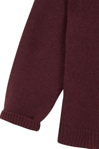 Polo en laine - Bordeaux