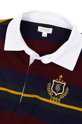 Polo - Bordeaux et bleu marine