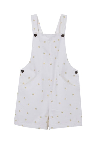 Salopette-short Blanc