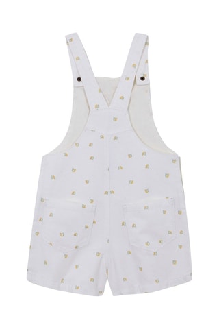 Salopette-short Blanc