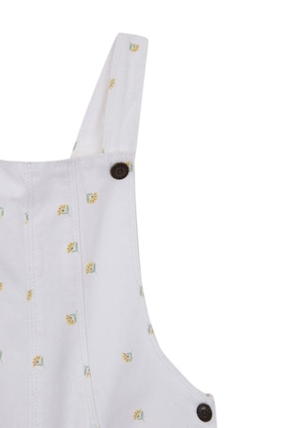 Salopette-short Blanc