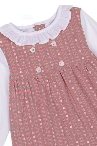 Robe et bloomer - Rose et blanc