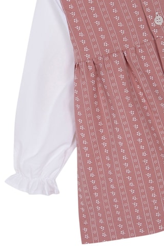 Robe et bloomer - Rose et blanc