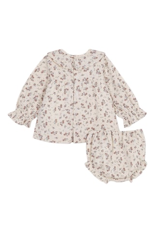 Robe, bloomer et capuche - Ecru