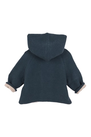 Gilet réversible à capuche - Bleu pétrole