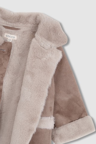 Veste réversible - Beige et brun clair