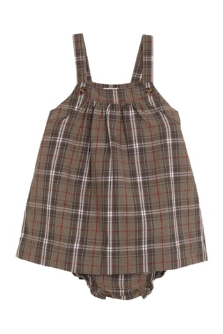 Robe-salopette et bloomer - Gris foncé