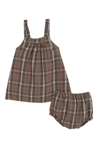 Robe-salopette et bloomer - Gris foncé