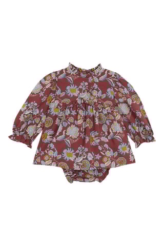 Robe et bloomer - Rouge brique