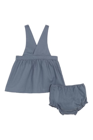 Robe-salopette et bloomer - Bleu pétrole