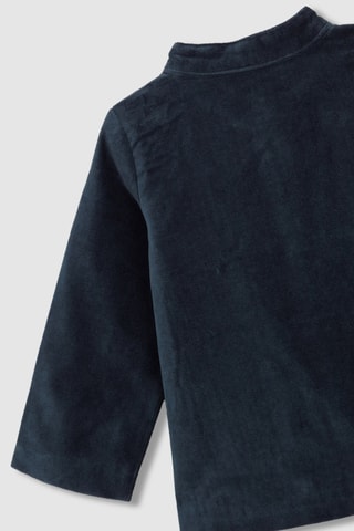 Veste en velours - Bleu marine